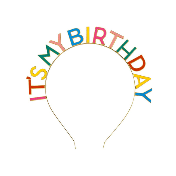 'It's My Birthday' Rainbow Headband